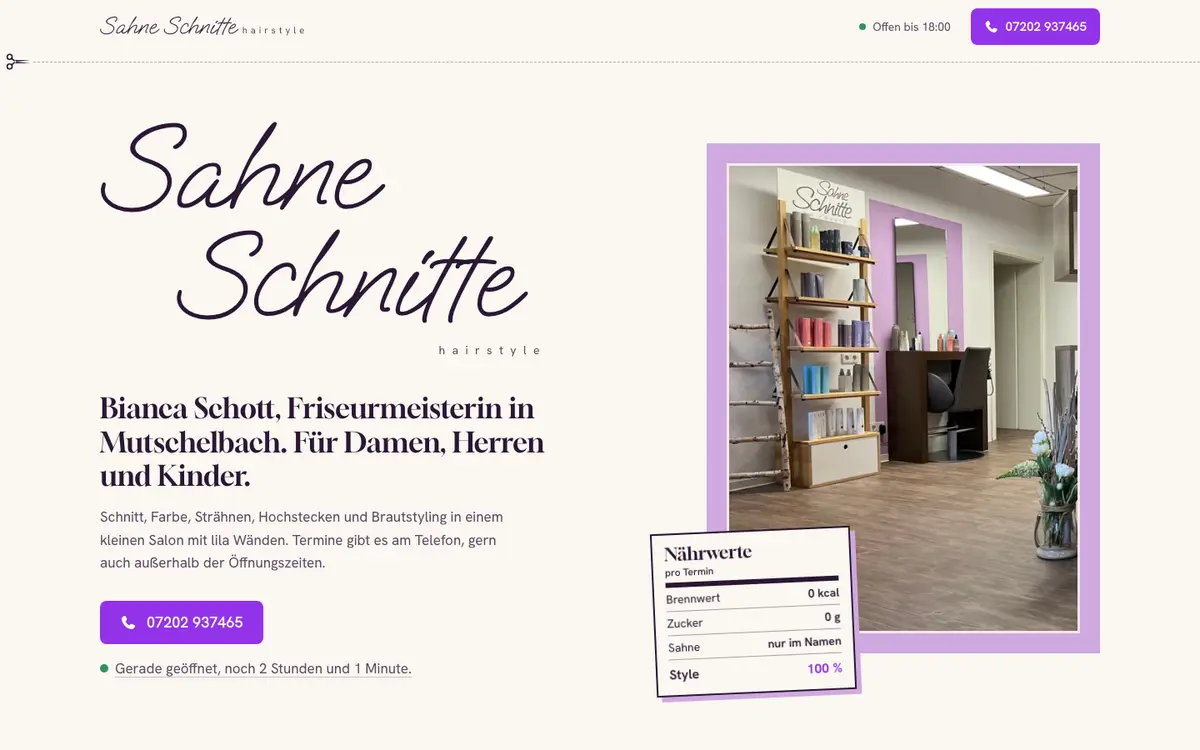 Startseite von Sahne-Schnitte